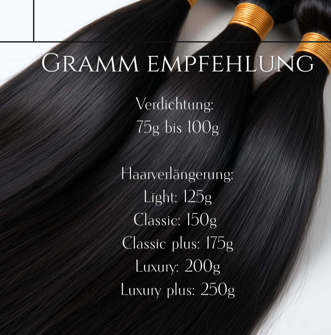 Genius Wefts - 100% Echthaar - Remy Haarqualität - 25g
