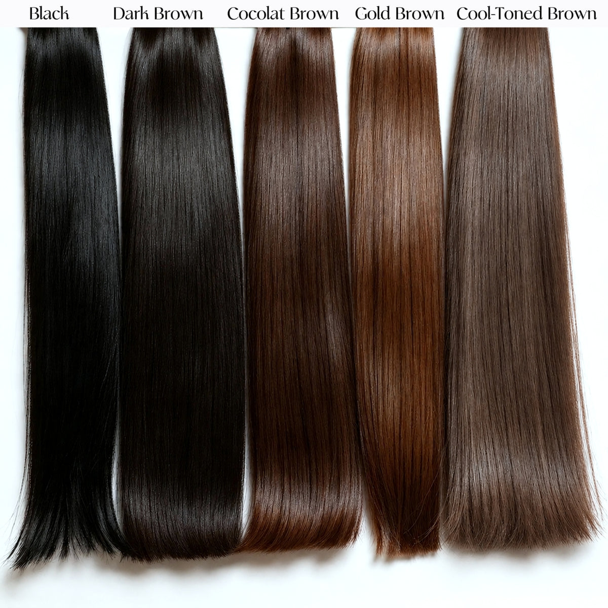 Genius Weft - Tressen - 100% Echthaar - Cool-Toned Brown