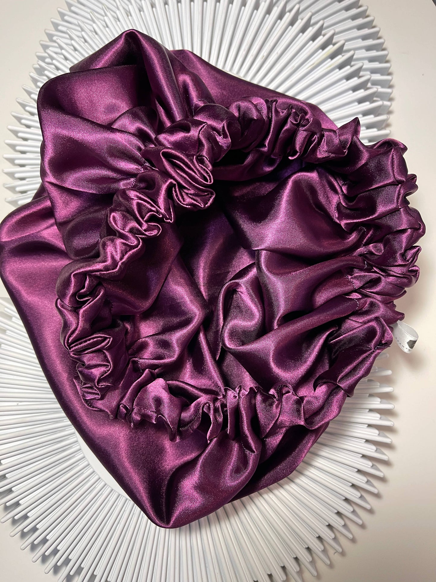 Satin Bonnet mittelgroß, Violett