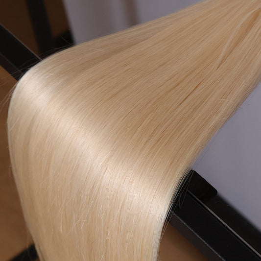 Genius Weft - Tressen - 100% Echthaar - Ice Blonde