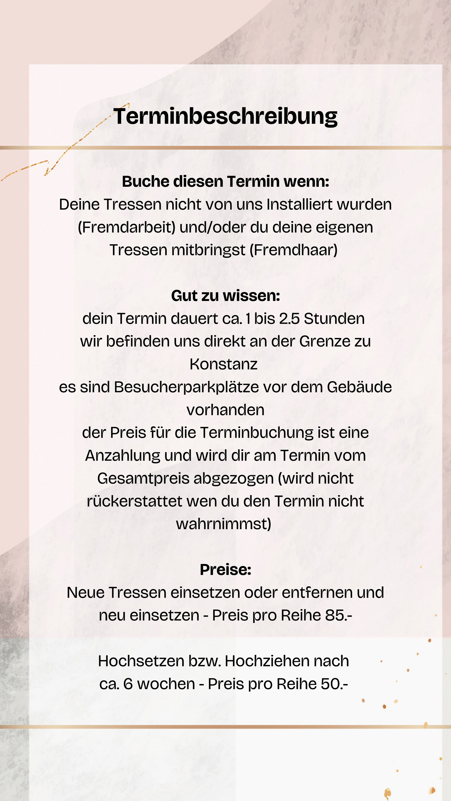 Fremdarbeit und/oder Fremdhaar