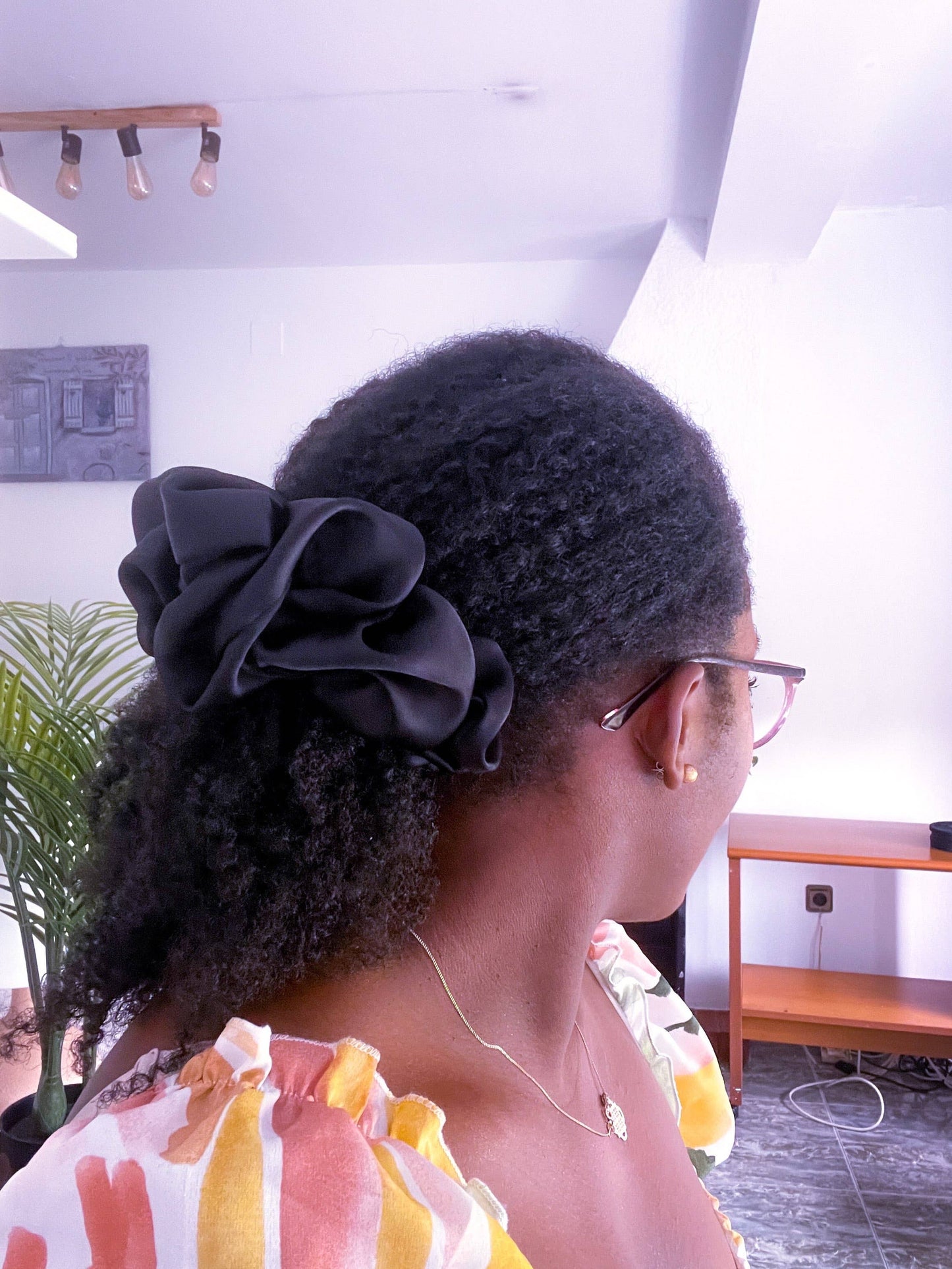 Großer Scrunchie aus Satin